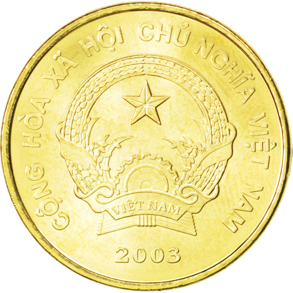 Coin, Viet Nam, SOCIALIST REPUBLIC, 2000 Dông, 2003, MS(63), Brass plated