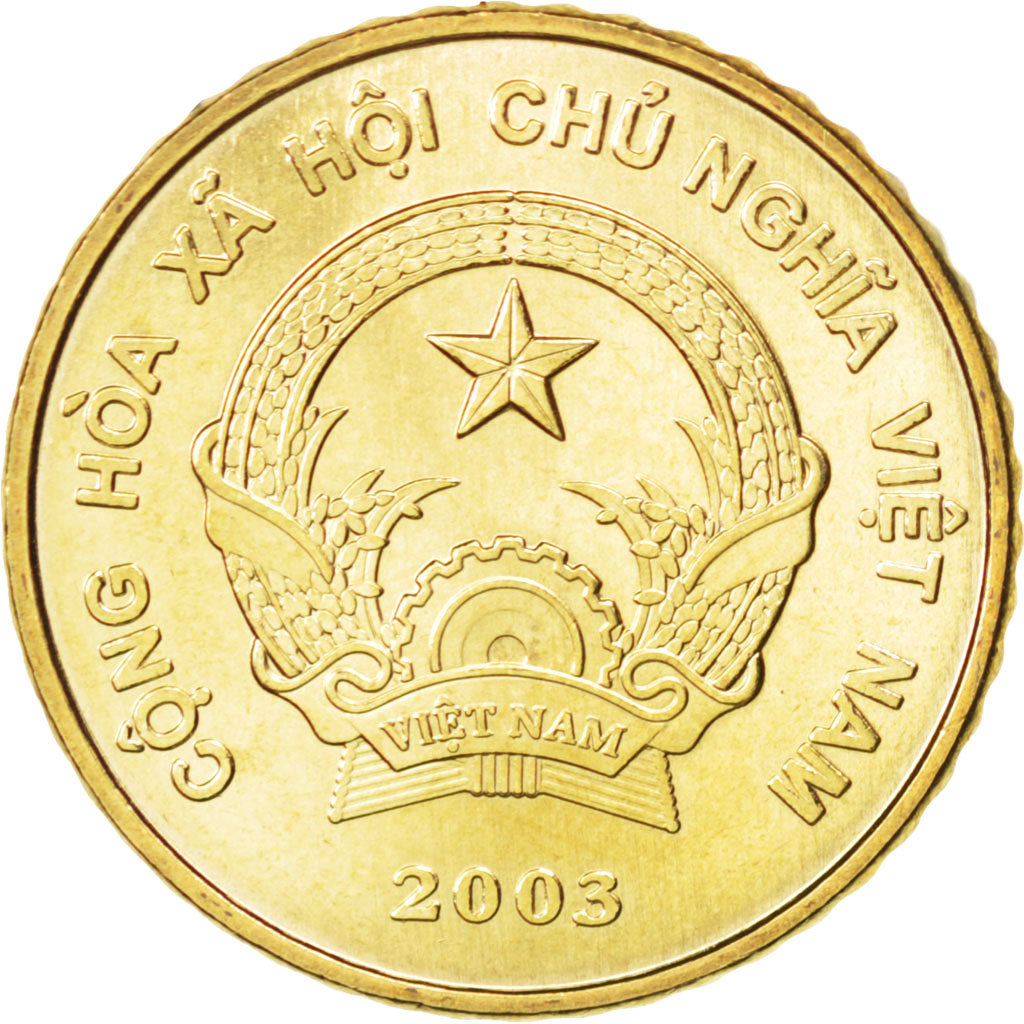 VIET NAM, 5000 Dong, 2003, Vantaa, KM #73, MS(63), Brass, 25, 7.72