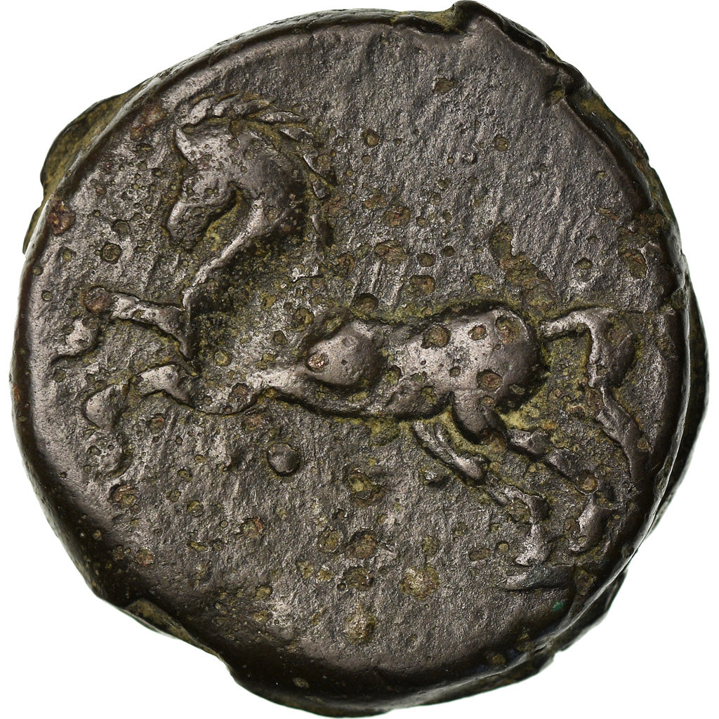Monnaie, Numidia (Kingdom of), Massinissa ou Micipsa, Bronze Æ, TB+, Bronze