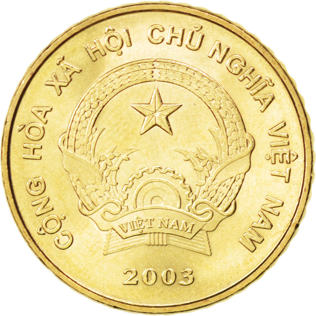 VIET NAM, 5000 Dong, 2003, Vantaa, KM #73, MS(63), Brass, 25, 7.75