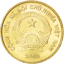 VIET NAM, 5000 Dong, 2003, Vantaa, KM #73, MS(63), Brass, 25, 7.75