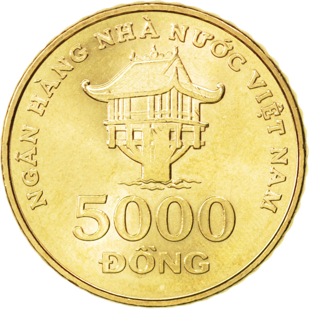 VIET NAM, 5000 Dong, 2003, Vantaa, KM #73, MS(63), Brass, 25, 7.75