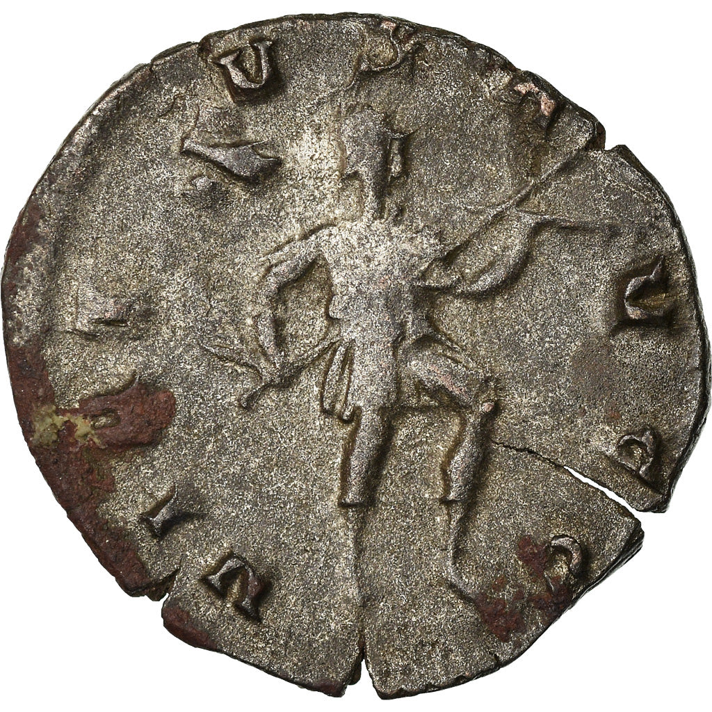 Moneta, Gallienus, Antoninianus, Rome, BB+, Biglione, RIC:186