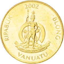 VANUATU, Vatu, 2002, British Royal Mint, KM #3, MS(63), Nickel-Brass, 16.95,...