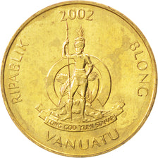 VANUATU, 2 Vatu, 2002, British Royal Mint, KM #4, MS(63), Nickel-Brass, 20, 2.95