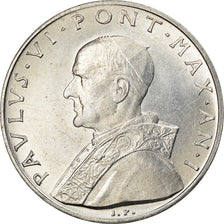 Moneda, CIUDAD DEL VATICANO, Paul VI, 10 Lire, 1963, SC, Aluminio, KM:79.1