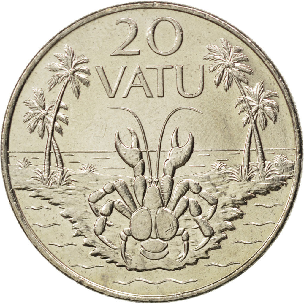 VANUATU, 20 Vatu, 1999, British Royal Mint, KM #7, MS(63), Copper-Nickel,...