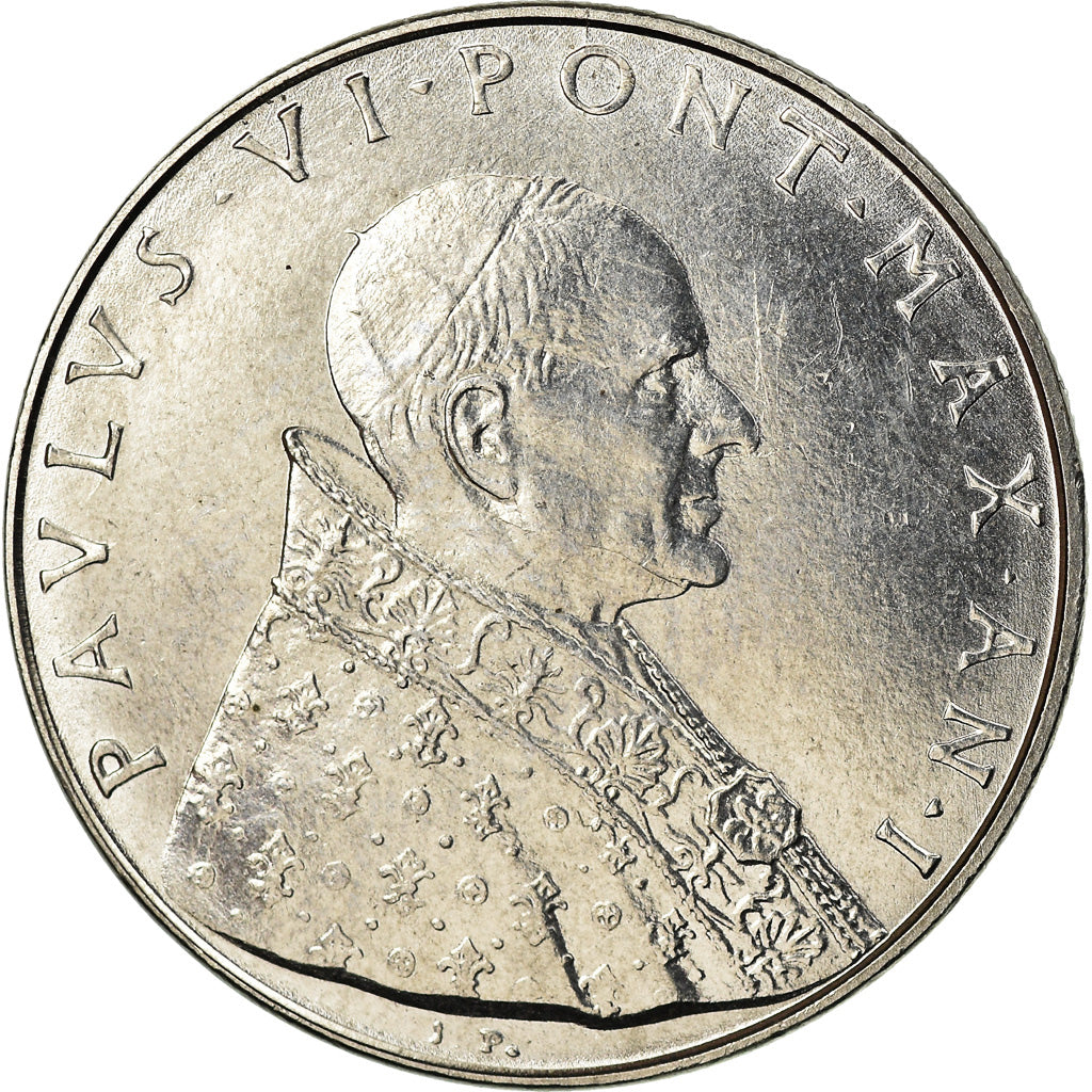 Monnaie, Cité du Vatican, Paul VI, 50 Lire, 1963, SPL, Stainless Steel, KM:81.1