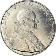 Monnaie, Cité du Vatican, Paul VI, 50 Lire, 1963, SPL, Stainless Steel, KM:81.1