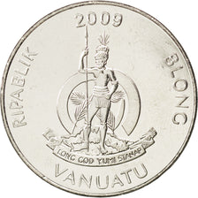 VANUATU, 50 Vatu, 2009, British Royal Mint, KM #8, MS(63), Copper-Nickel, 32.9,.