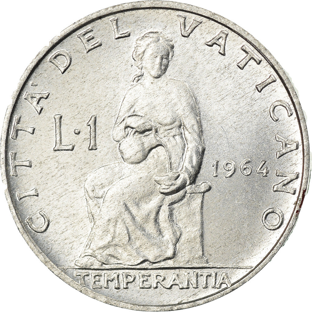 Moneta, CITTÀ DEL VATICANO, Paul VI, Lira, 1964, SPL, Alluminio, KM:76.2