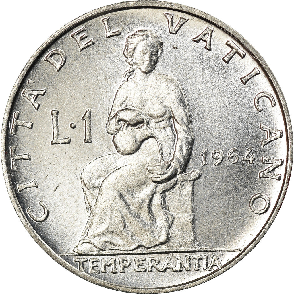 Moneta, CITTÀ DEL VATICANO, Paul VI, Lira, 1964, SPL, Alluminio, KM:76.2