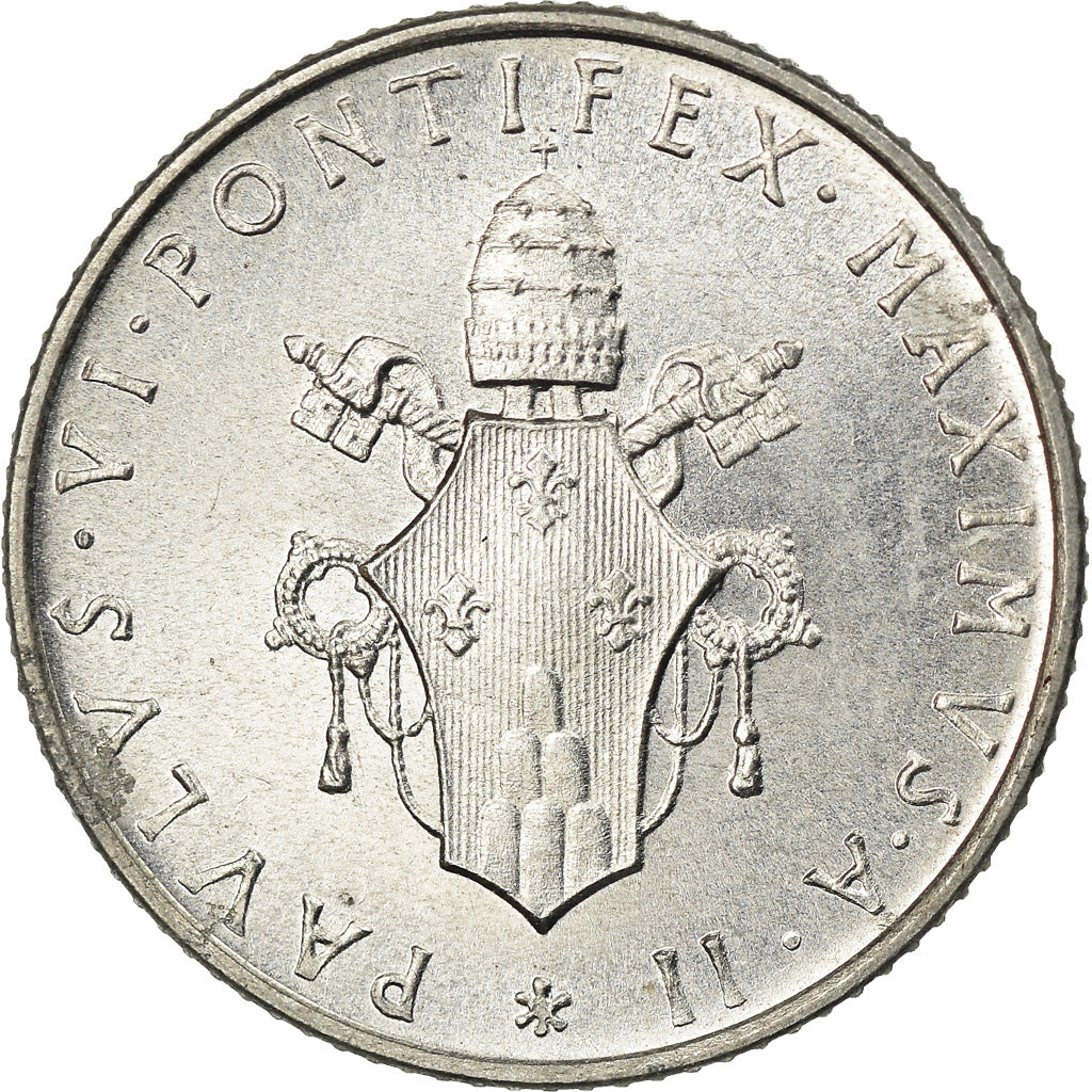 Münze, Vatikanstadt, Paul VI, 2 Lire, 1964, UNZ, Aluminium, KM:77.2