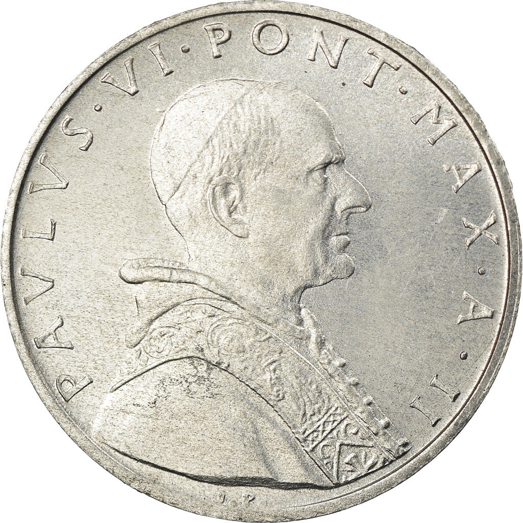 Münze, Vatikanstadt, Paul VI, 5 Lire, 1964, UNZ, Aluminium, KM:78.1
