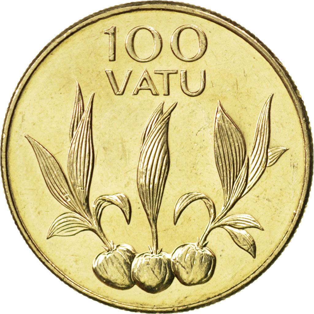 Coin, Vanuatu, 100 Vatu, 2002, MS(63), Nickel-brass, KM:9