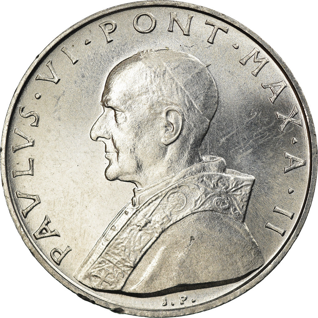 Moneta, CITTÀ DEL VATICANO, Paul VI, 10 Lire, 1964, SPL, Alluminio, KM:79.2