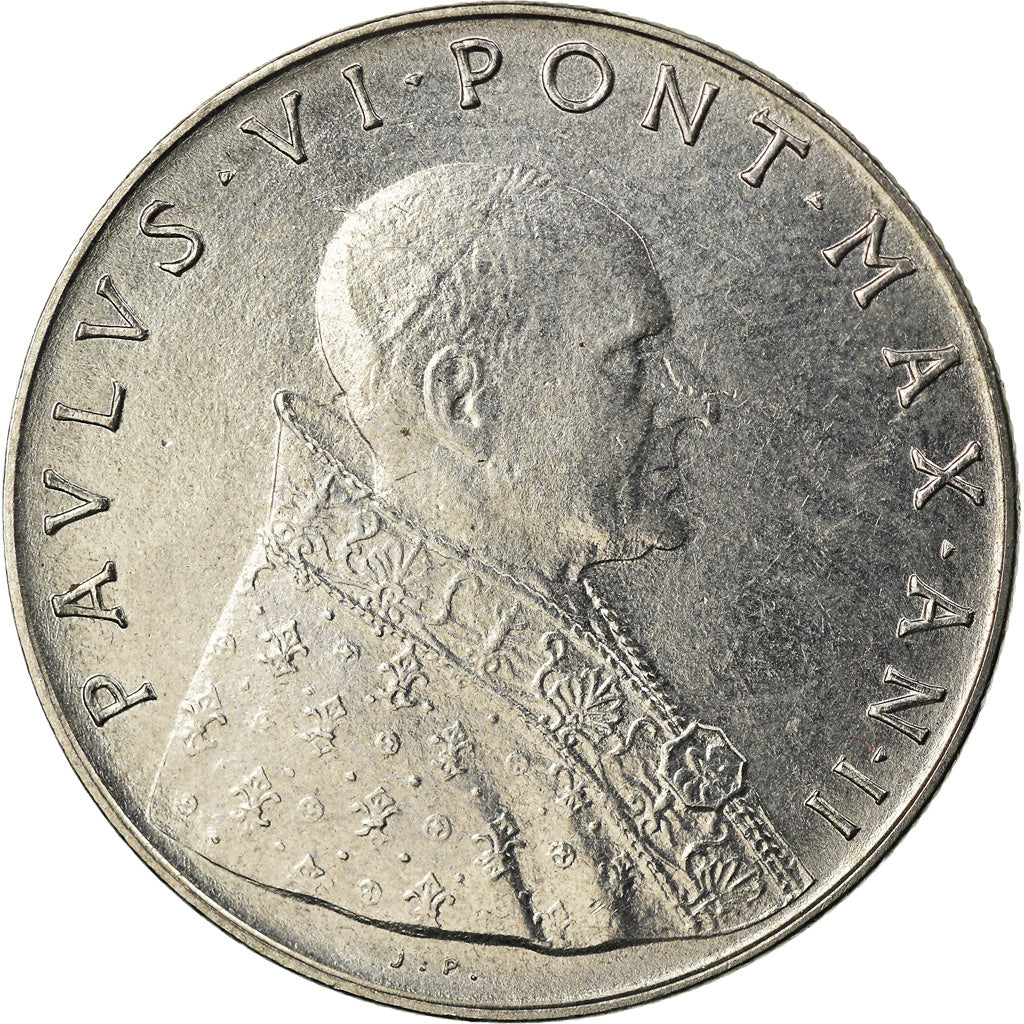 Moneta, CITTÀ DEL VATICANO, Paul VI, 50 Lire, 1964, SPL, Acciaio inossidabile
