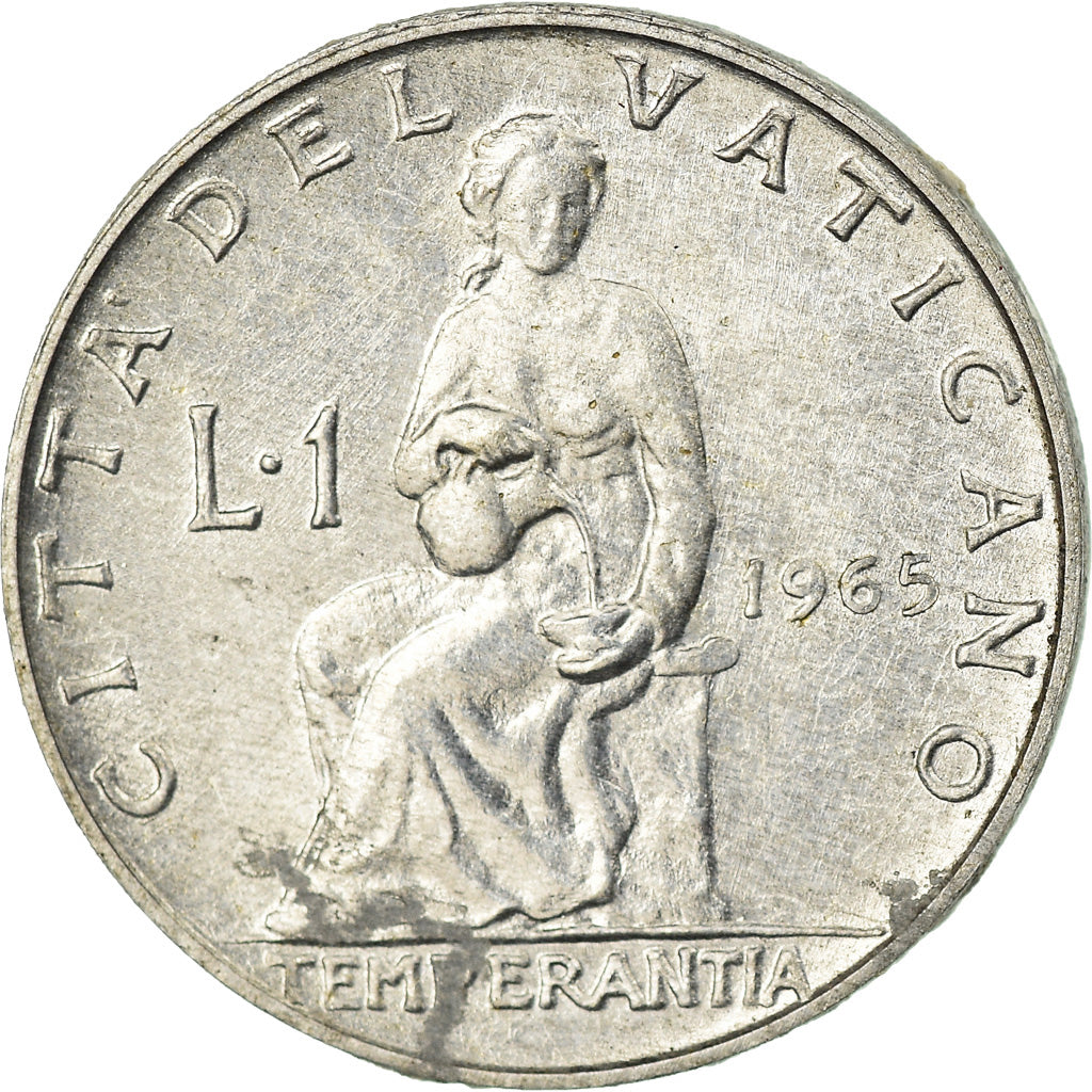 Monnaie, Cité du Vatican, Paul VI, Lira, 1965, SUP, Aluminium, KM:76.2