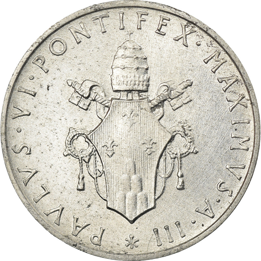 Coin, VATICAN CITY, Paul VI, Lira, 1965, MS(63), Aluminum, KM:76.2