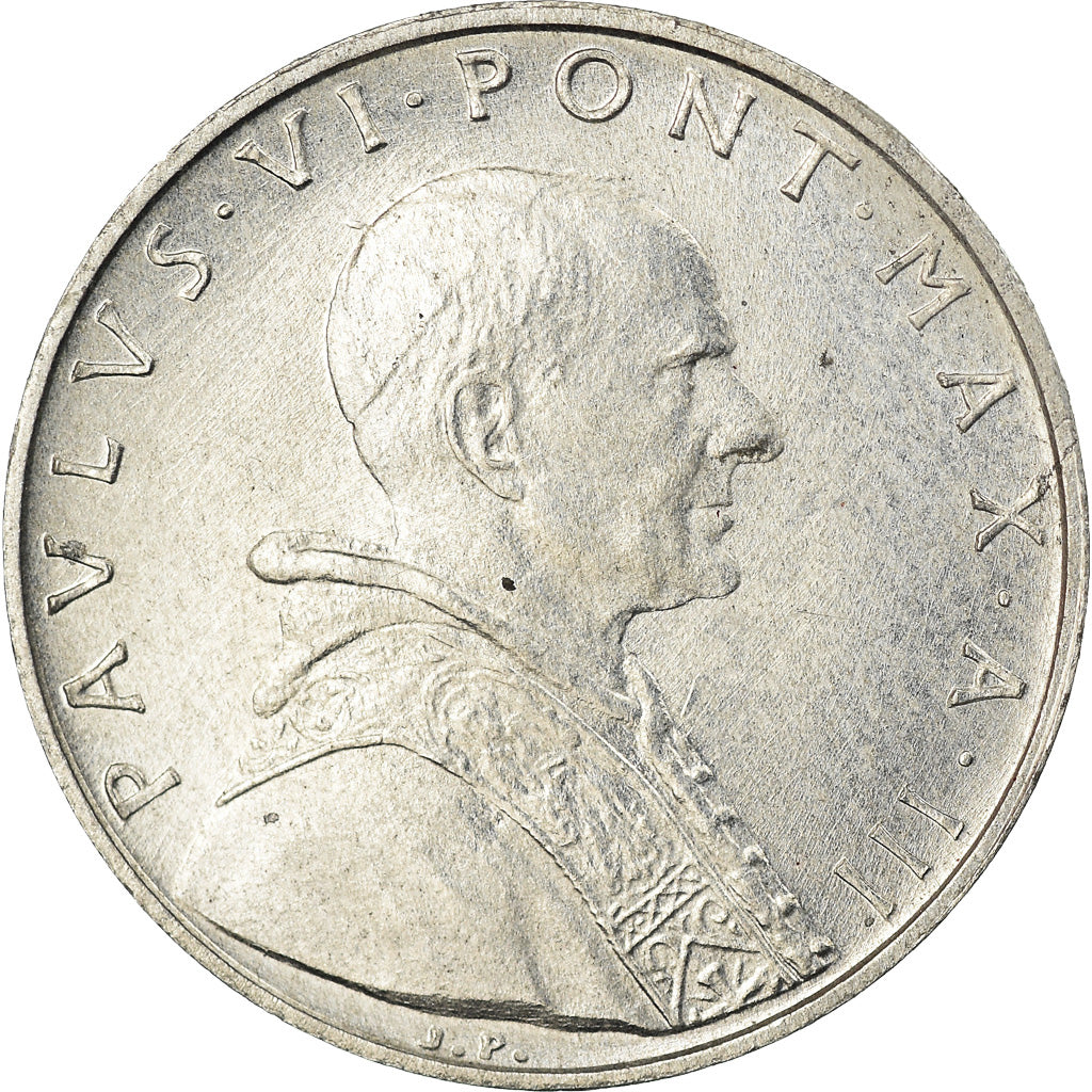 Coin, VATICAN CITY, Paul VI, 5 Lire, 1965, MS(63), Aluminum, KM:78.2