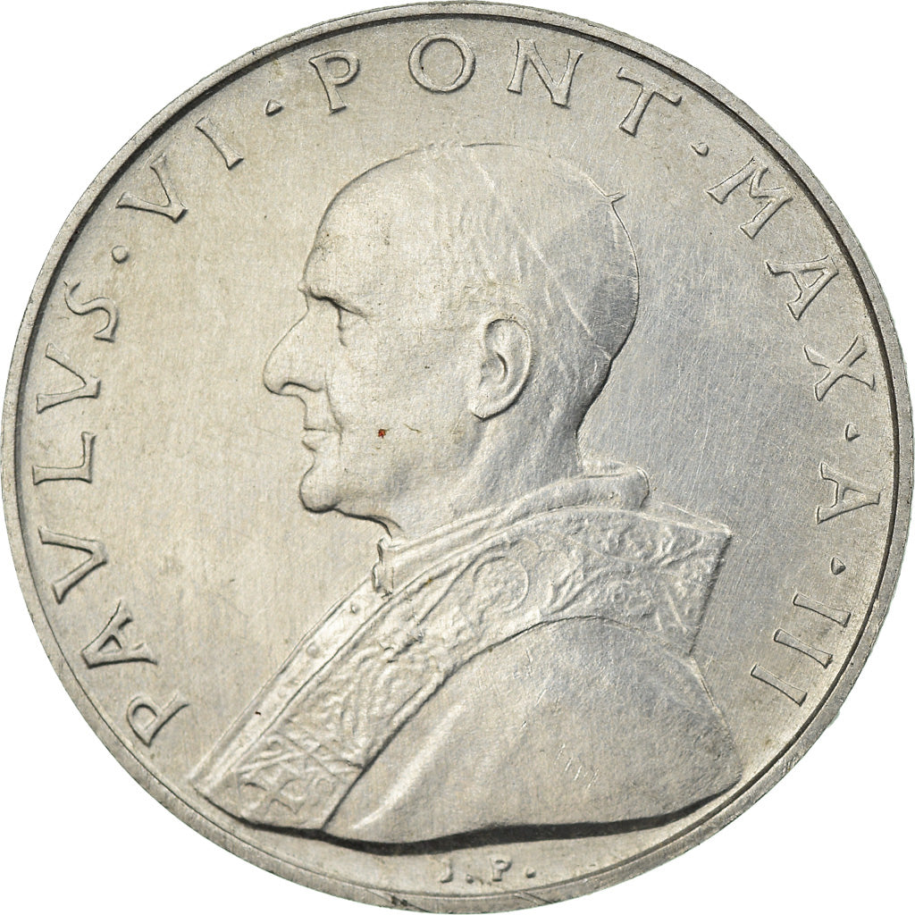 Moneta, CITTÀ DEL VATICANO, Paul VI, 10 Lire, 1965, SPL-, Alluminio, KM:79.2