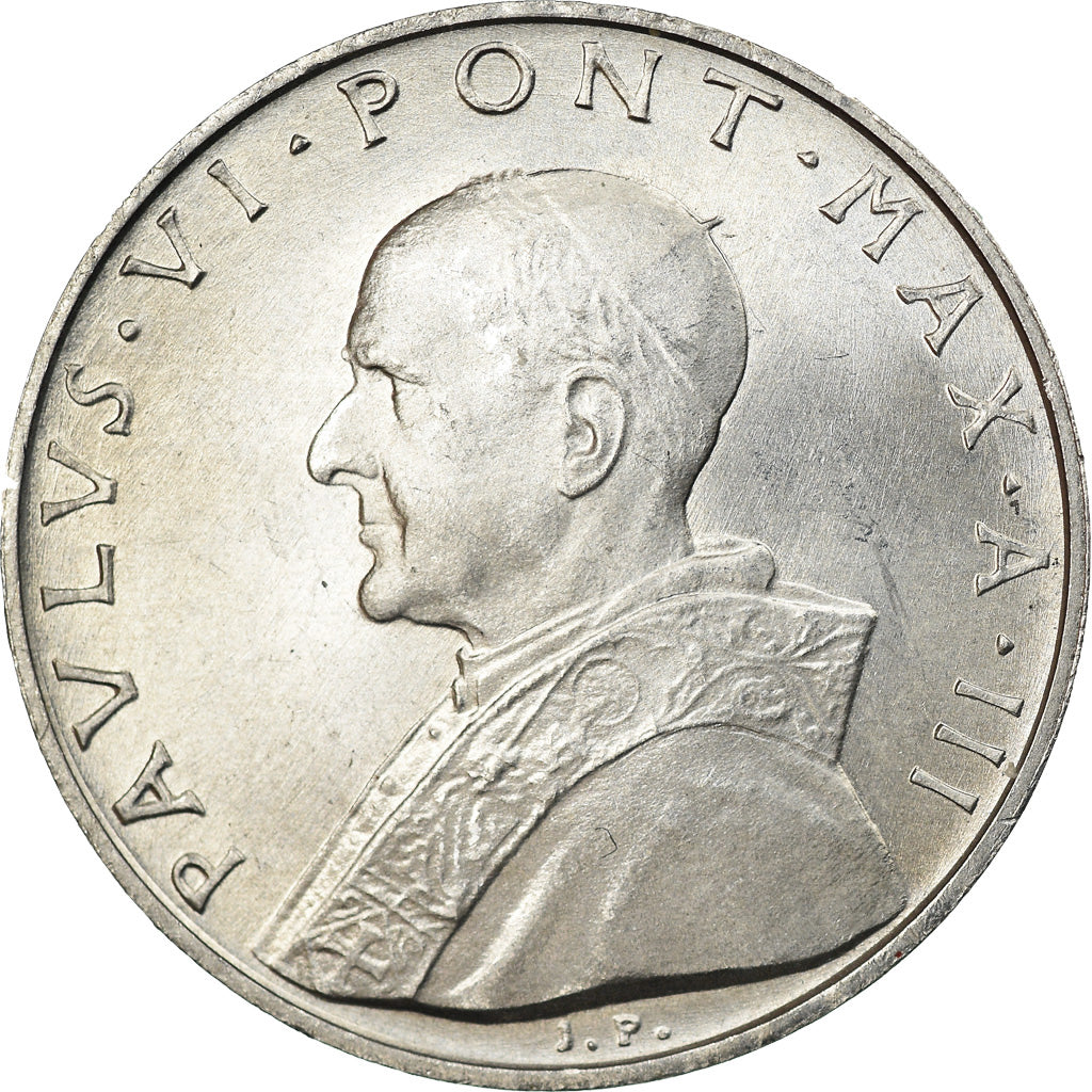 Moneta, CITTÀ DEL VATICANO, Paul VI, 10 Lire, 1965, SPL, Alluminio, KM:79.2