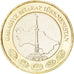 TURKMENISTAN, Manat, 2010, KM #103, MS(63), Bi-Metallic, 27, 9.47