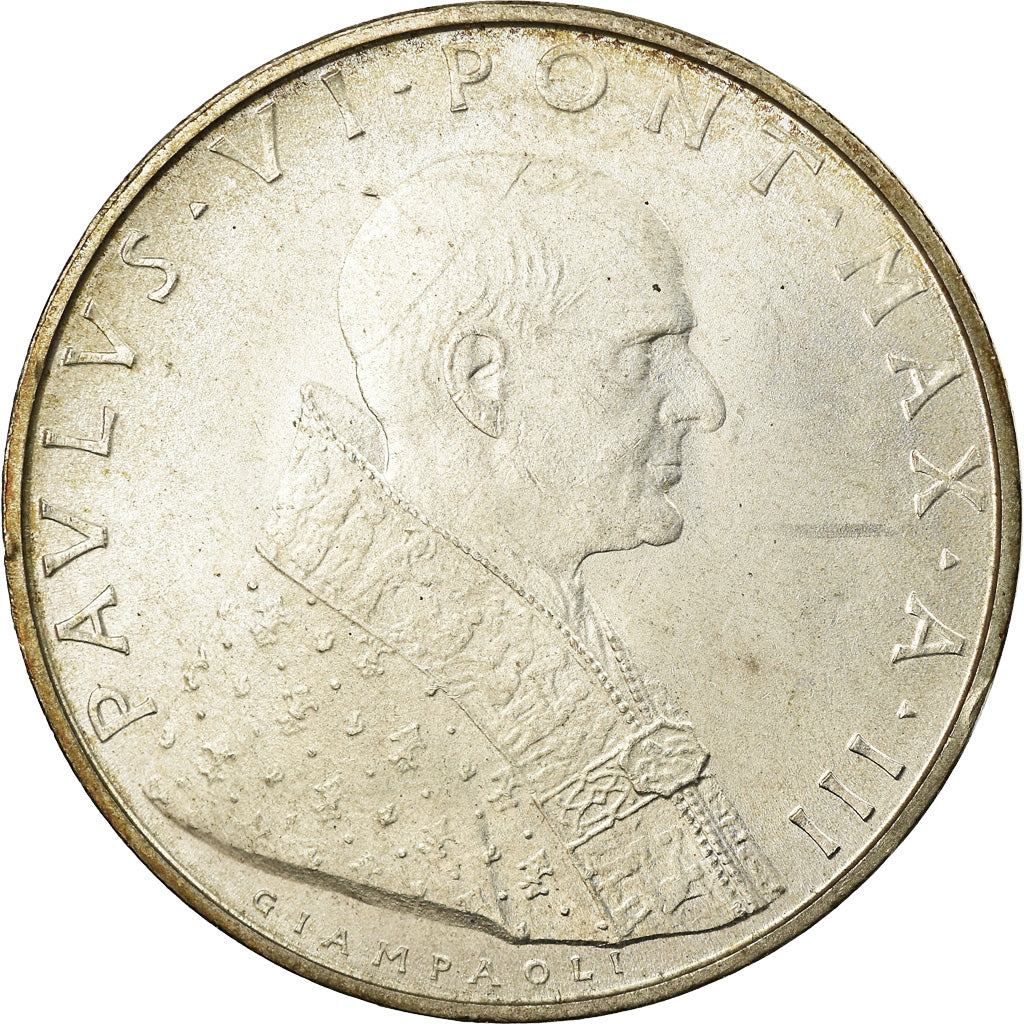 Monnaie, Cité du Vatican, Paul VI, 500 Lire, 1965, SPL, Argent, KM:83.2