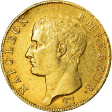 Moneta, Francia, Napoléon I, 40 Francs, AN 13, Paris, MB+, Oro, KM:664.1