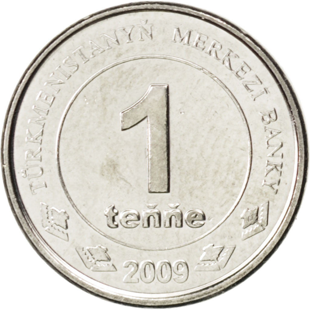 Monnaie, Turkmenistan, Tenge, 2009, SPL, Nickel plated steel, KM:95