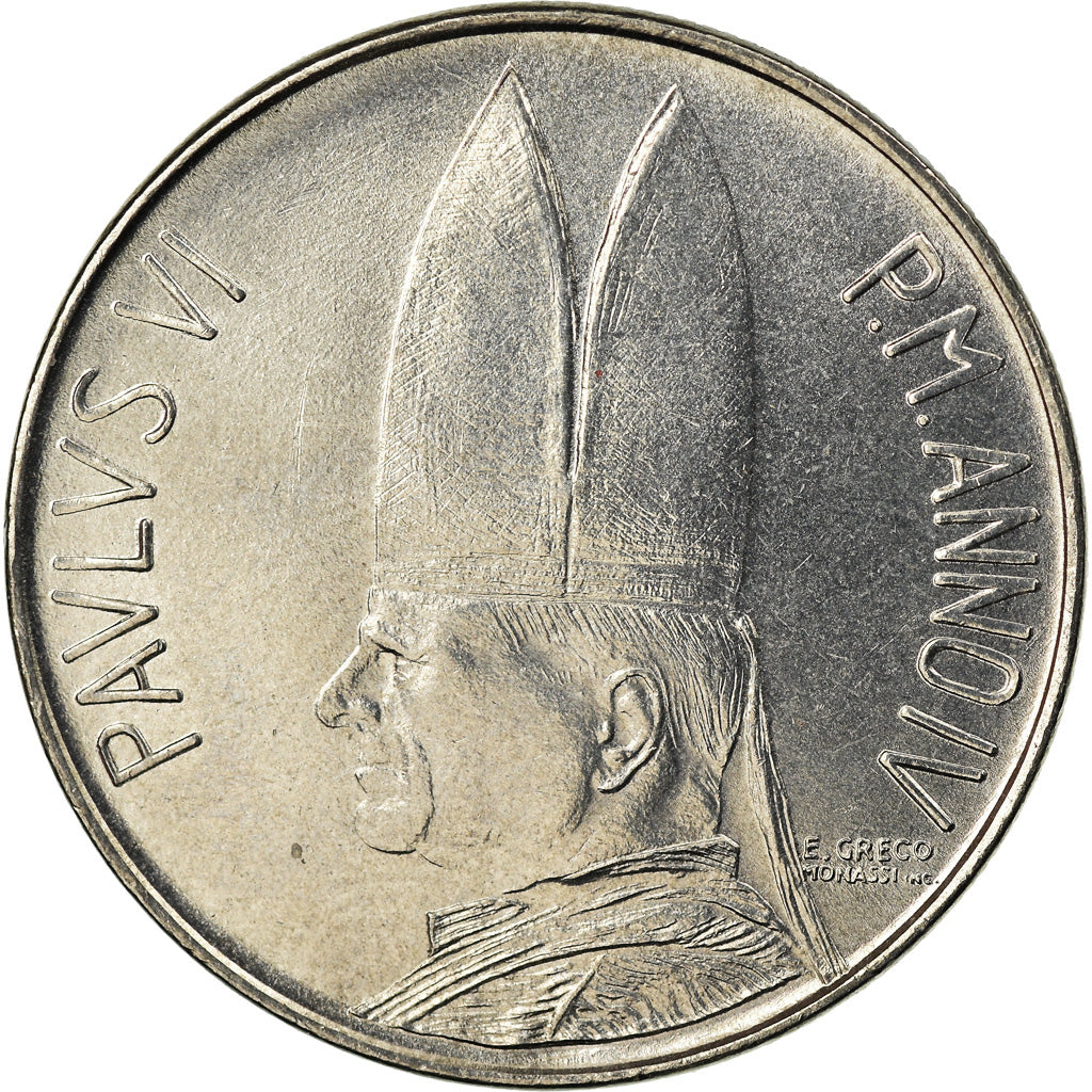 Monnaie, Cité du Vatican, Paul VI, 100 Lire, 1966, SPL, Stainless Steel, KM:90
