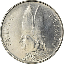Münze, Vatikanstadt, Paul VI, 100 Lire, 1966, UNZ, Stainless Steel, KM:90