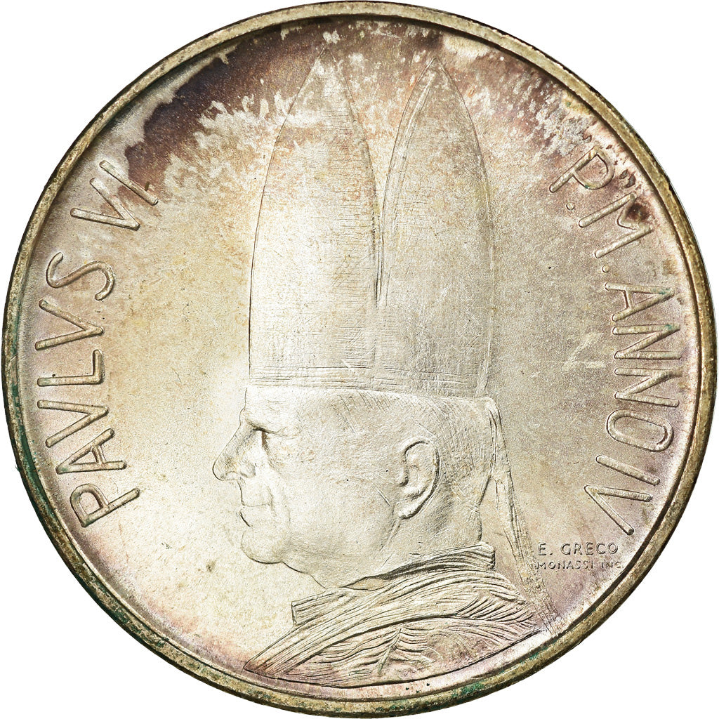 Monnaie, Cité du Vatican, Paul VI, 500 Lire, 1966, Roma, SPL, Argent, KM:91