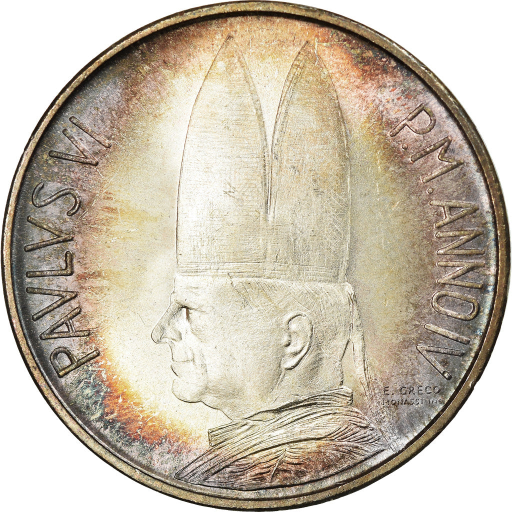 Monnaie, Cité du Vatican, Paul VI, 500 Lire, 1966, Roma, SPL, Argent, KM:91