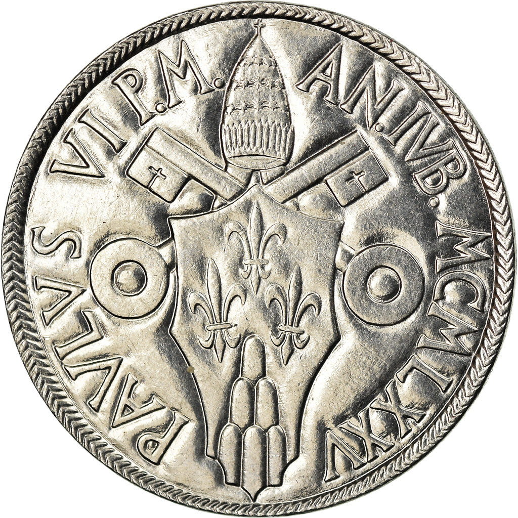 Coin, VATICAN CITY, Paul VI, 100 Lire, 1975, MS(63), Stainless Steel, KM:130