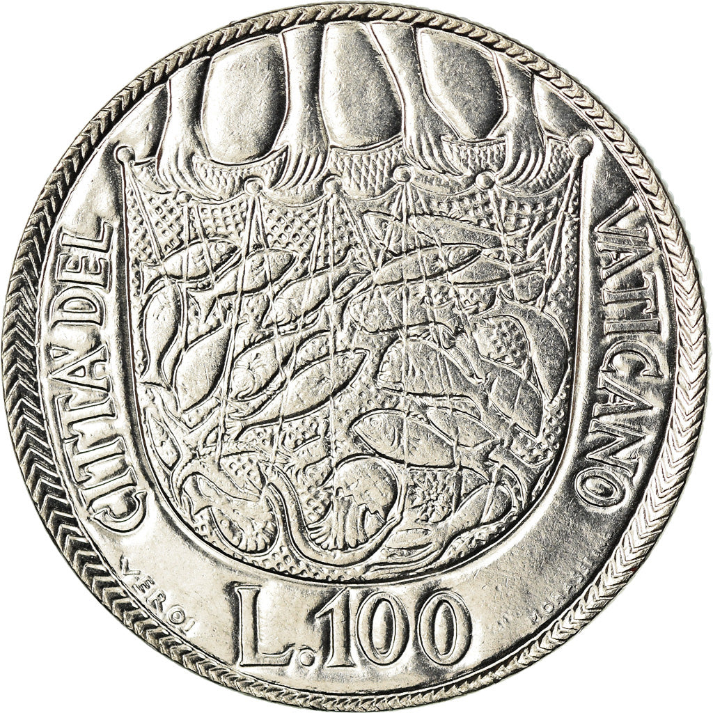 Monnaie, Cité du Vatican, Paul VI, 100 Lire, 1975, SPL, Stainless Steel, KM:130