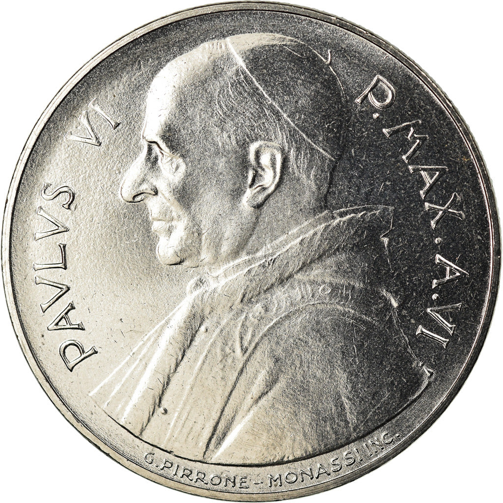 Münze, Vatikanstadt, Paul VI, 100 Lire, 1968, UNZ, Stainless Steel, KM:106