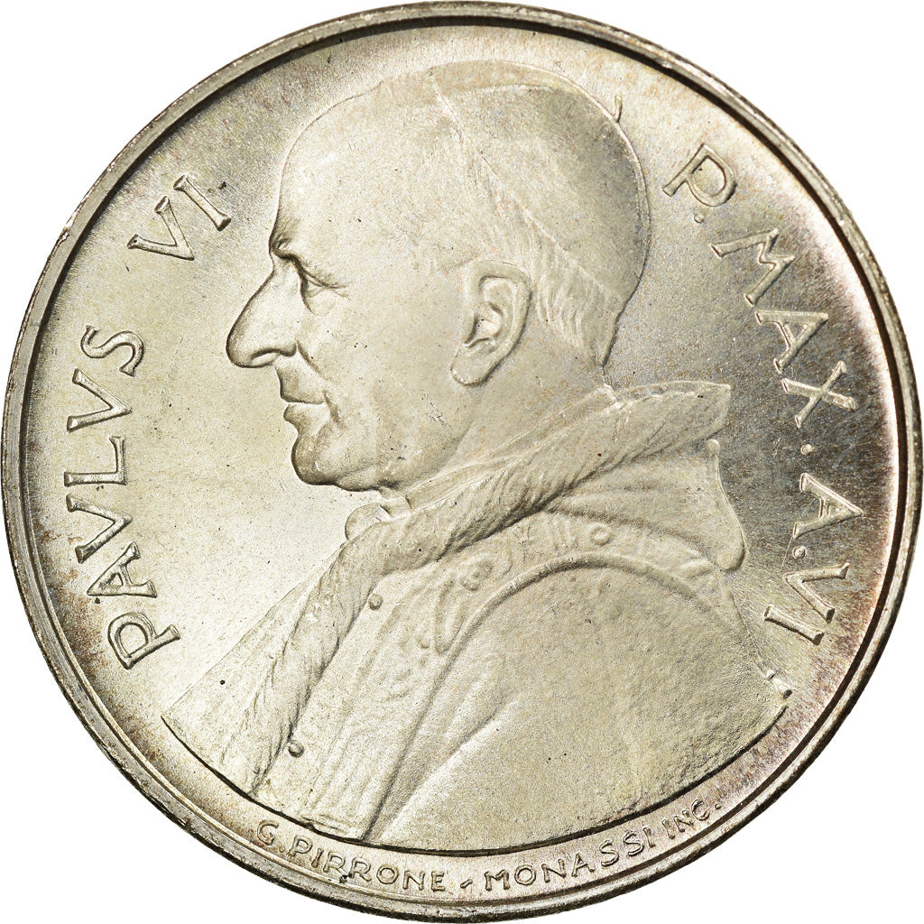 Münze, Vatikanstadt, Paul VI, 500 Lire, 1968, UNZ, Silber, KM:107