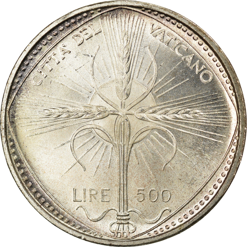 Münze, Vatikanstadt, Paul VI, 500 Lire, 1968, UNZ, Silber, KM:107