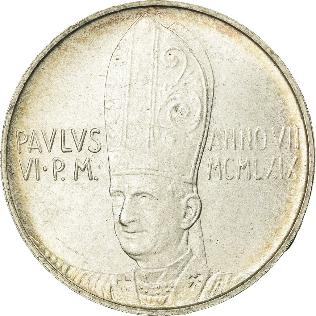 Monnaie, Cité du Vatican, Paul VI, 500 Lire, 1969, SPL, Argent, KM:115