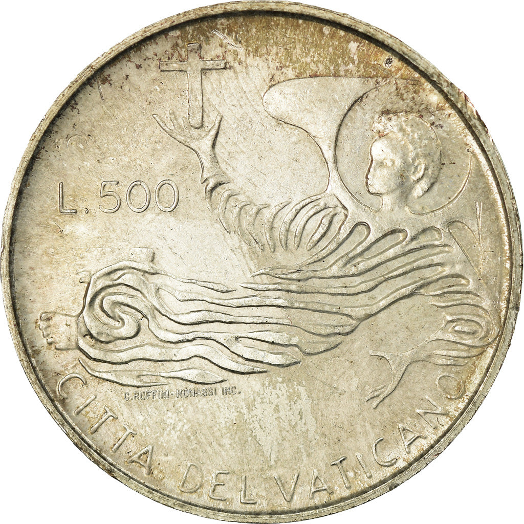 Monnaie, Cité du Vatican, Paul VI, 500 Lire, 1969, SPL, Argent, KM:115