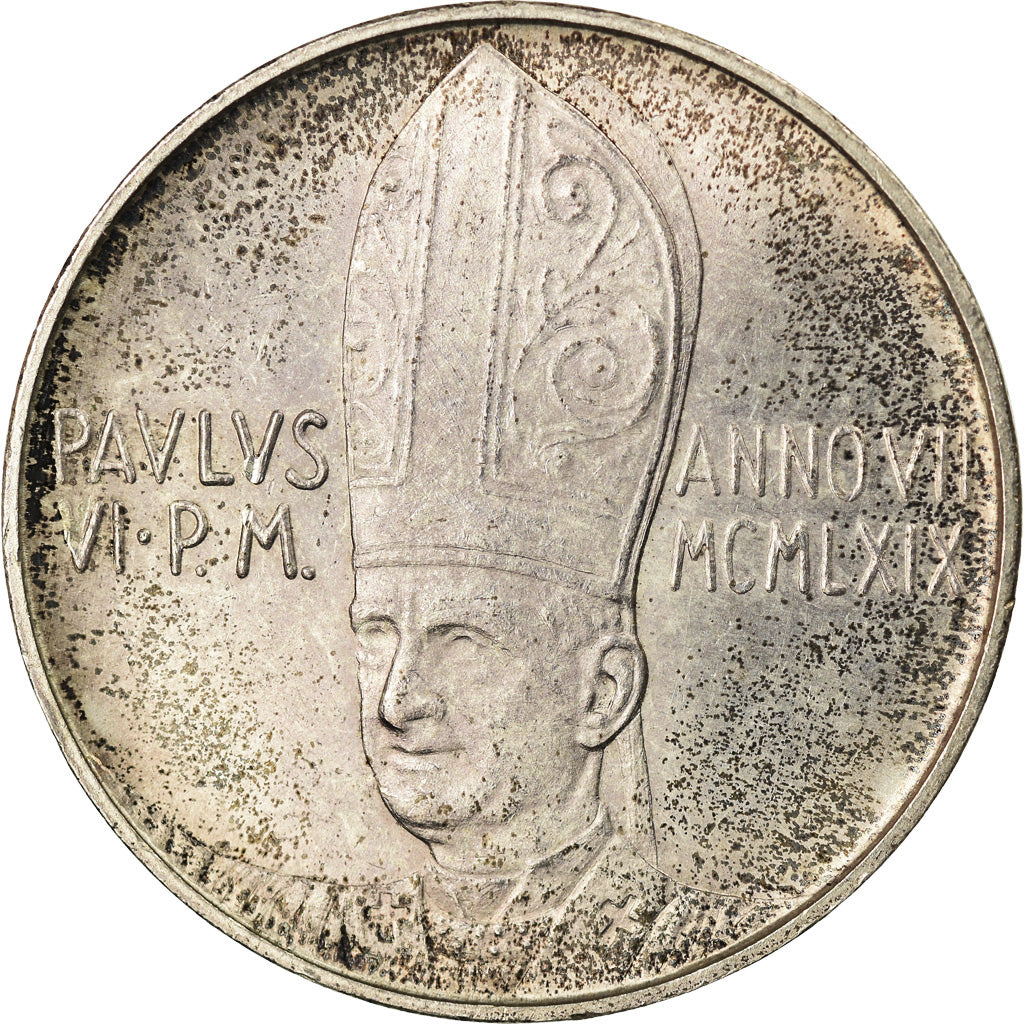 Monnaie, Cité du Vatican, Paul VI, 500 Lire, 1969, SPL, Argent, KM:115
