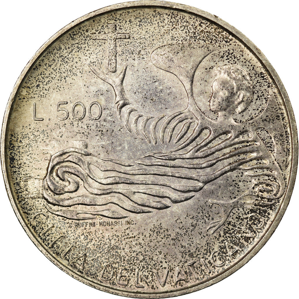 Monnaie, Cité du Vatican, Paul VI, 500 Lire, 1969, SPL, Argent, KM:115