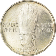 Münze, Vatikanstadt, Paul VI, 500 Lire, 1969, UNZ, Silber, KM:115