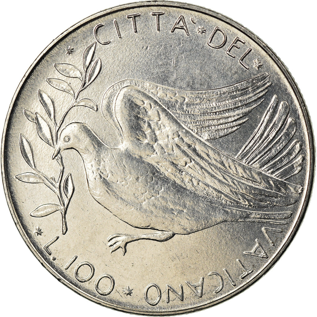 Monnaie, Cité du Vatican, Paul VI, 100 Lire, 1970, Roma, SPL, Stainless Steel