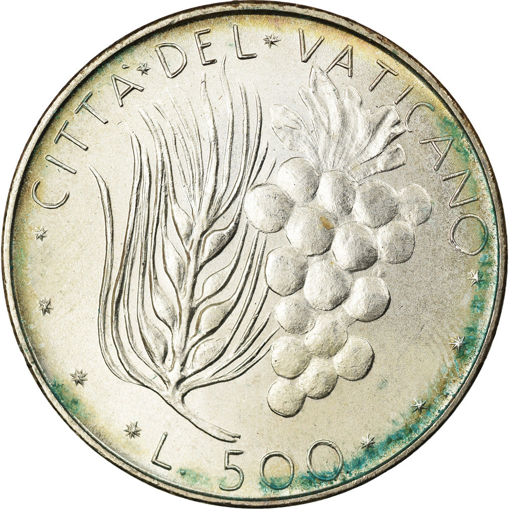 Münze, Vatikanstadt, Paul VI, 500 Lire, 1970, Roma, UNZ, Silber, KM:123