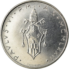 Moneda, CIUDAD DEL VATICANO, Paul VI, 100 Lire, 1972, SC, Acero inoxidable