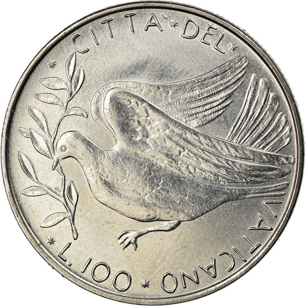 Moneta, CITTÀ DEL VATICANO, Paul VI, 100 Lire, 1973, SPL, Acciaio inossidabile