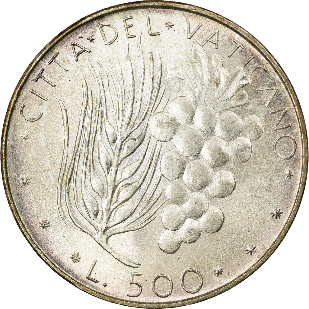 Coin, VATICAN CITY, Paul VI, 500 Lire, 1973, MS(63), Silver, KM:123