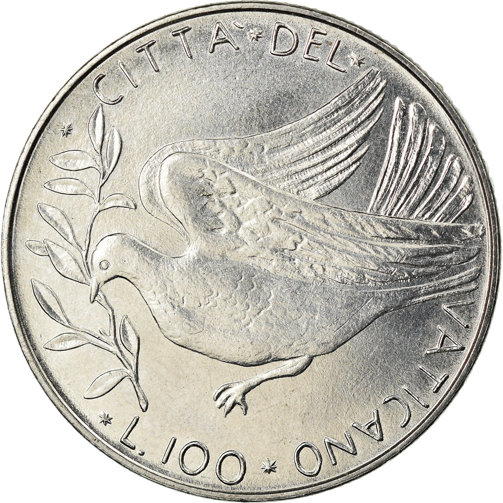 Monnaie, Cité du Vatican, Paul VI, 100 Lire, 1974, Roma, SPL, Stainless Steel